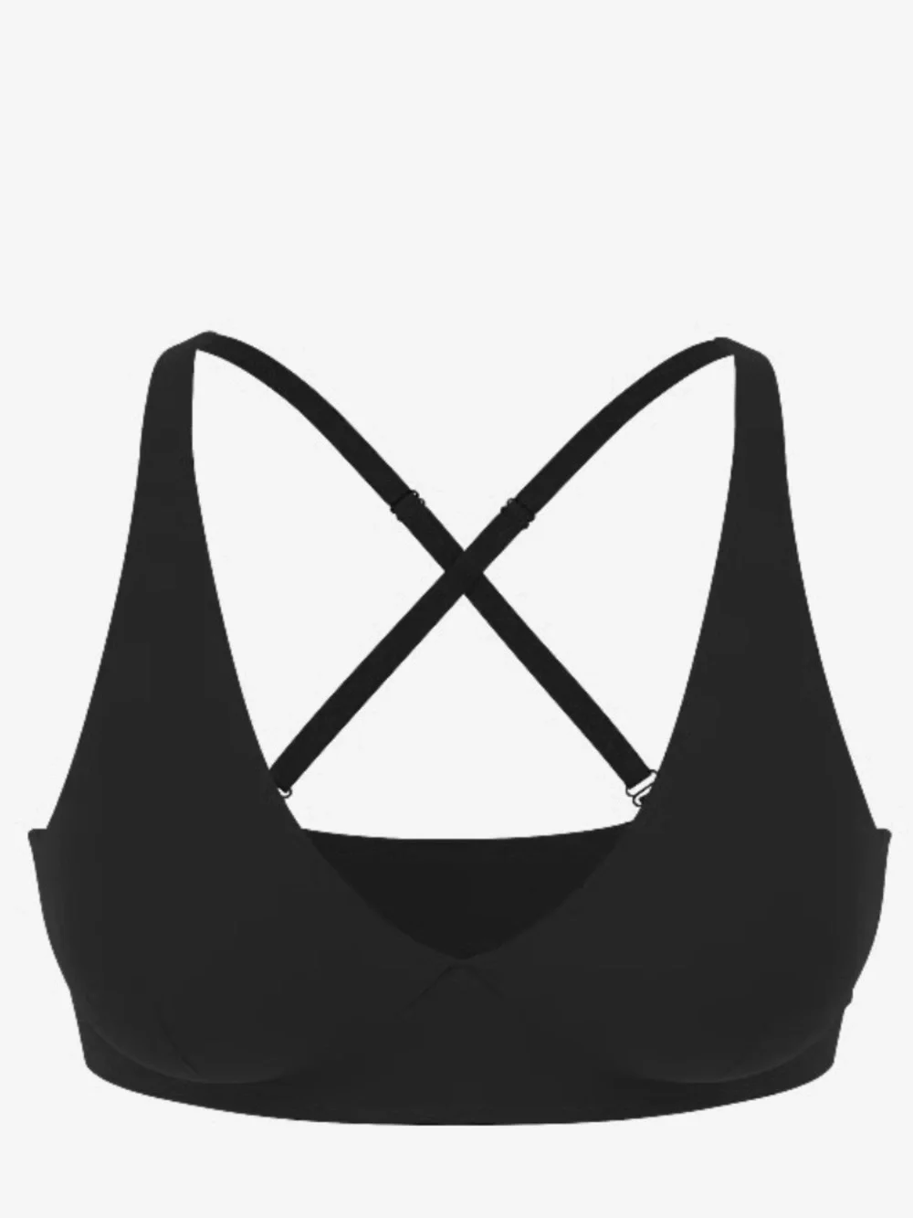 Victoria's Secret Black Wireless Bralette with Adjustable Straps pink relay